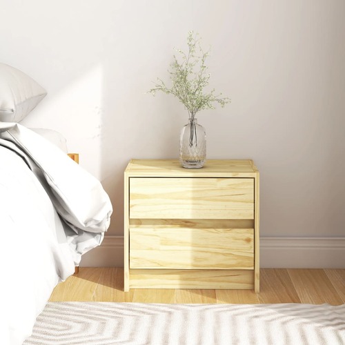 Haslingden Bedside Cabinet 40x30.5x35.5 cm Solid Pine Wood