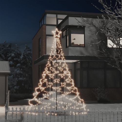 Christmas Tree with Metal Post LEDs