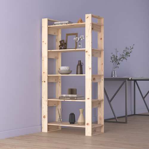 Broadwater Book Cabinet/Room Divider 80x35x160 cm Solid Wood