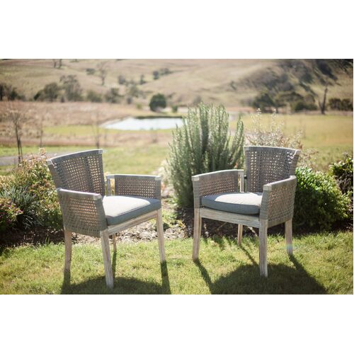 Whicker Highback chair twinset
