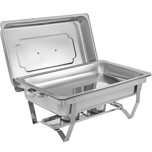 9L Chafing Dish Set Buffet Pan Bain Marie Bow Stainless Steel Food Warmer.
