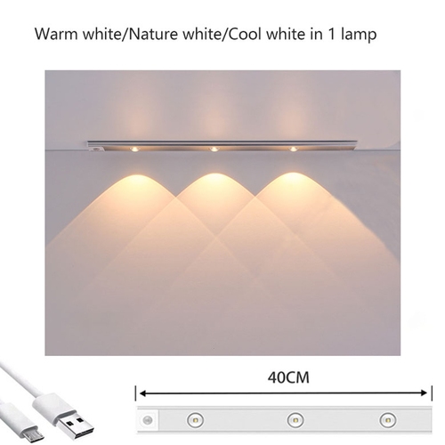 Wireless LED Closet Lights Motion Sensor PIR Induction Lamp Cabinet Lighting USB