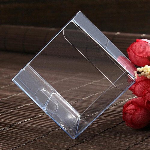 10 Pack of  12cm Square Cube Box - Bomboniere Exhibition Gift Product Showcase Clear Plastic Shop Display Storage Packaging Box