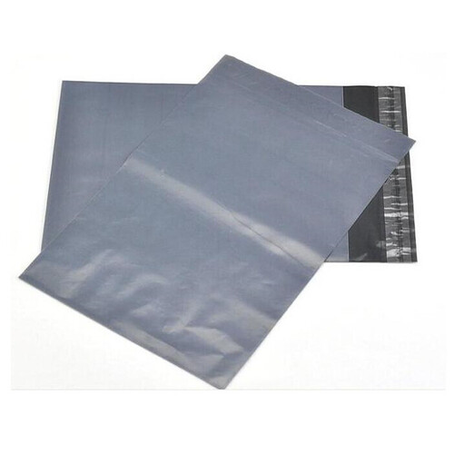 25 Pack - GREY PLASTIC MAILING SATCHEL COURIER BAG POLY POSTAGE SHIPPING POST SELF SEAL