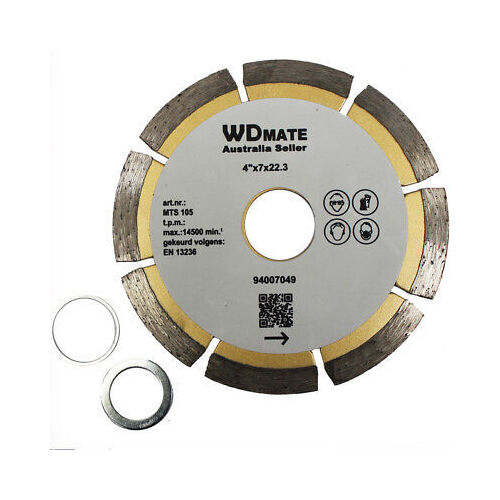 105mm Dry Diamond Cutting Disc 2.0*7mm 4.0" Segment Saw Blade Wheel 22.3mm