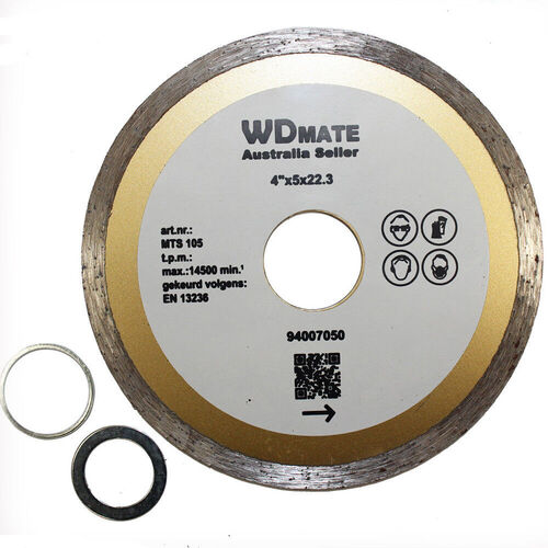 105mm Diamond Cutting Wet Disc 2.0*5mm 22.3/16 Continuous Saw Blade Grinder