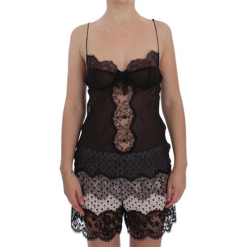 Floral Lace Lingerie Chemise Babydoll with Adjustable Straps Women
