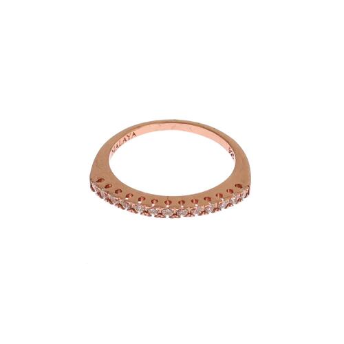 NIALAYA 18K Gold Plated Ring with Clear CZ Crystals Women