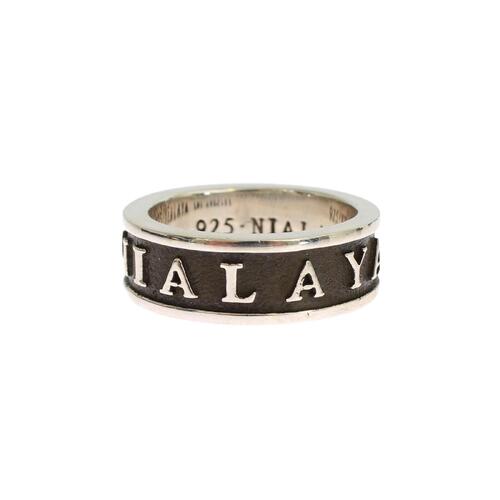 925 Sterling Silver Logo Ring Men