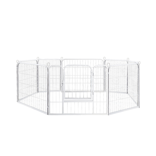 8 Panel Pet Dog Playpen Puppy Exercise Cage Enclosure Fence Metal