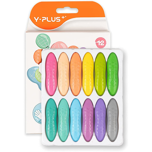 Peanut Kids Washable Crayons, Non-Toxic Pastel Colors