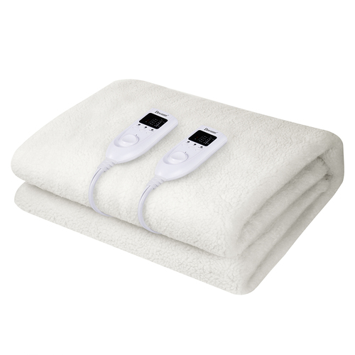 350GSM Electric Blanket Heated Fully Fitted Fleece Pad Washable