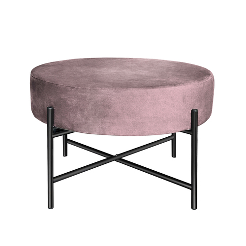 Foot Stool Ottoman Footstool Velvet Accent Chair Round Dressing Vanity.