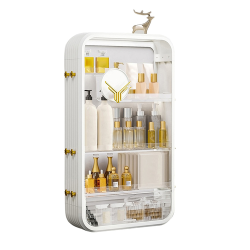 Multi Tier Cosmetic Storage Rack Bathroom Vanity Tray Display Stand Organiser