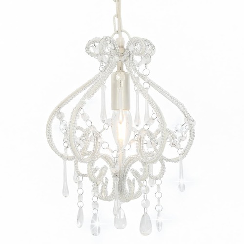 Ceiling Lamp with Beads Round E14