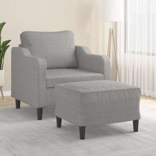 Seacombe Sofa Chair with Footstool Fabric