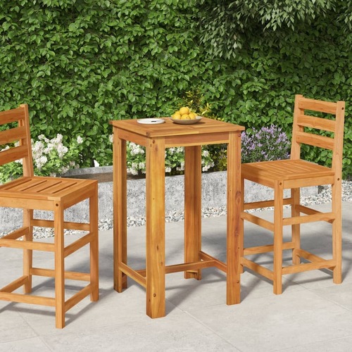 Garden Bar Table Solid Wood Acacia
