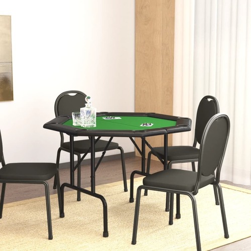 8-Player Folding Poker Table 108x108x75 cm