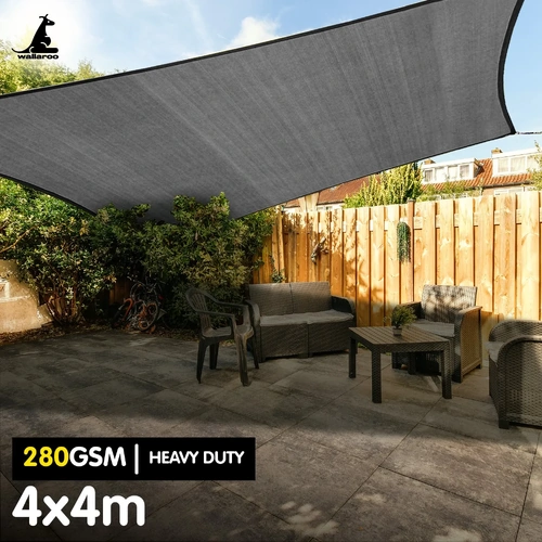 Wallaroo 280gsm Outdoor Sun Shade Sail Canopy