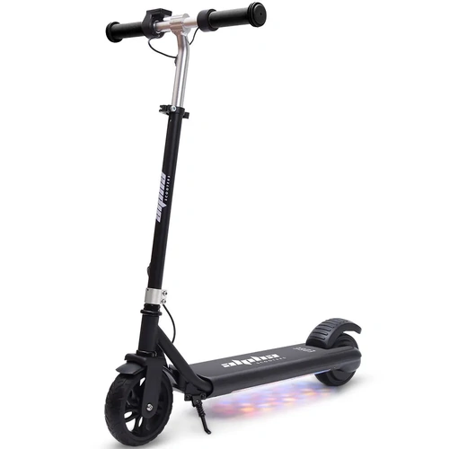 ALPHA Edge Electric Scooter Kids/Teens, 16km/h Max, Adjustable Height, UL Certified, AU Compliant, Dual Brakes, Bluetooth Music, LED