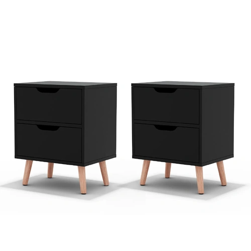 Artiss 2 x Bedside Table 2 Drawers