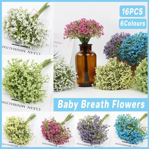 16pcs Artificial Foam Full Star Flowers Wedding Bouquet Home Decor Simulation