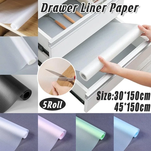 5 Roll EVA Anti Moisture Drawer Mat Cabinet Pad Kitchen Dustproof Placemat