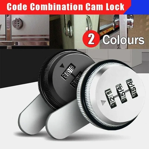3 Digital Code Combination Cam Lock Furniture Post Mail Box Cabinet Locker Safe