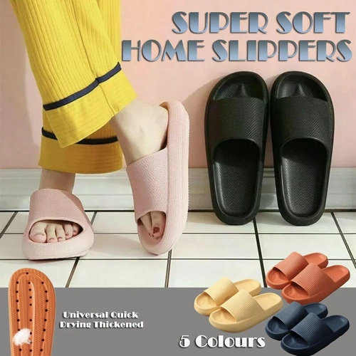 Ultra-Soft Pillow Slides EVA Slippers for Indoor Outdoor Use – Thick Anti-Slip Sole