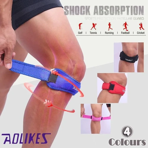 Aolikes Knee Strap Patella Jumper Gel Runner Tennis Sports Brace Support