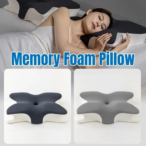 Memory Foam Butterfly Pillow Neck Support Slow Rebound Cervical Pillow