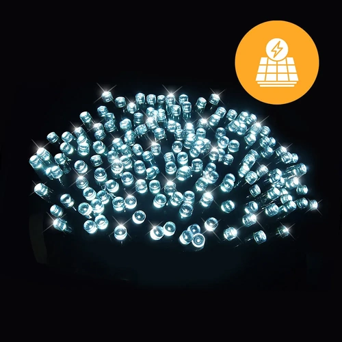 Solar + USB 300 LED Dual Use Fairy Lights – 29.9m, available in 3 Colors