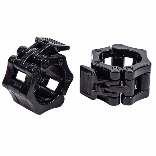 2Pcs 2in / 50mm Olympic Dumbbell Clamps Barbell Clamps Collars Clips Bar Plates Collar Clips
