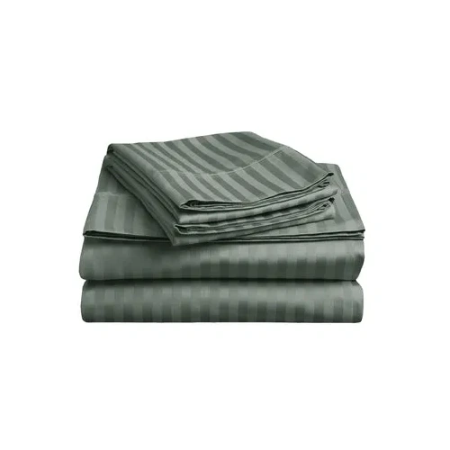 soft stripe microfibre sheet set queen