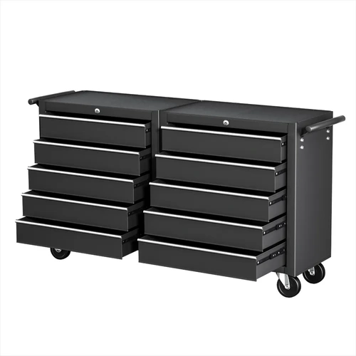 Tool Chest Trolley 10 Drawers Toolbox Storage