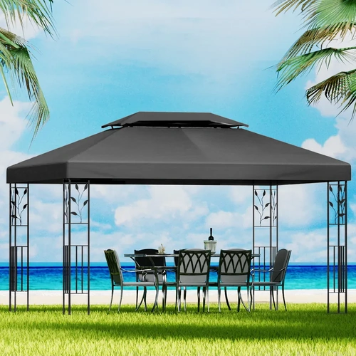 Gazebo 4x3m Marquee Outdoor Wedding Party Event Tent Home Iron Art Shade
