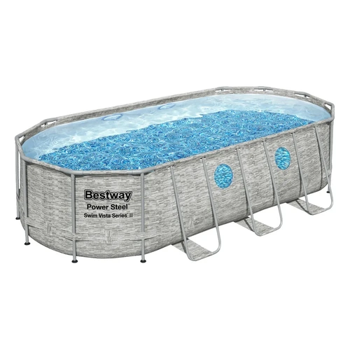 Bestway Swimming Pool 549x274x122cm Steel Frame Above Ground Pools Filter Pump Ladder