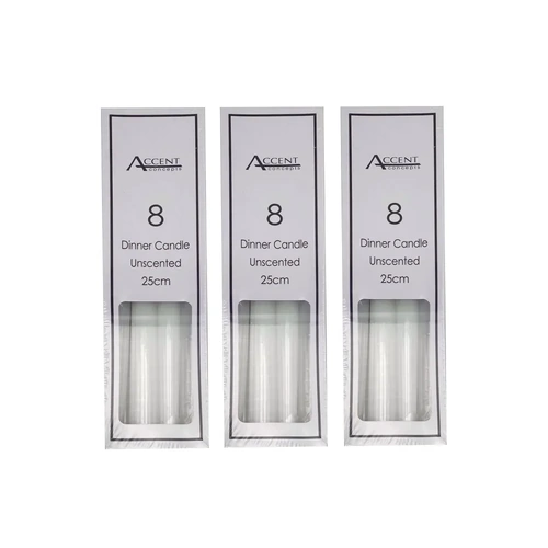 bulk 192 Unscented Dinner Candle