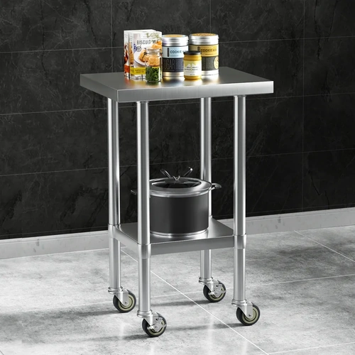 Stainless Steel Kitchen Benches Work Bench Wheels 430