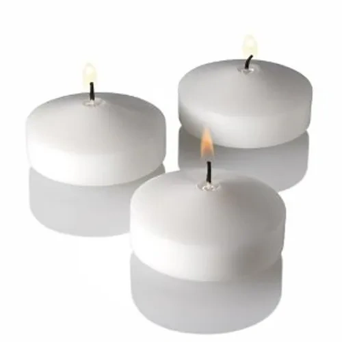 6 Hour White Floating Candles - diameter - wedding party decoration