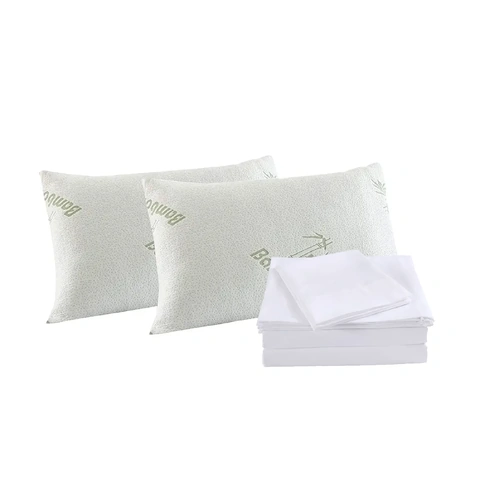 Royal Comfort Bamboo Blend Sheet Set 1000TC and Bamboo Pillows Ultra Soft