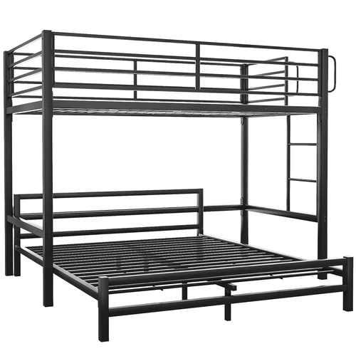 KINGSTON SLUMBER Single Loft Bed And Underbed, Multifunctional, Space Saving with Fixed Ladder, Matte