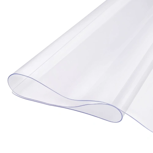 Plastic Table Cover, 2.0 mm Thick Clear Table Protector, Rectangle PVC Desk Mat, Waterproof & Easy Cleaning Desk Pad Tablecloth, for Offi