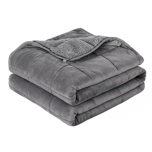 Weighted Blanket Adults Kid Anti Anxiety Gravity Blankets Sherpa Fleece