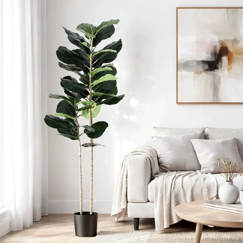 Artificial Fiddle Tree Faux Trees Indoor Decor Artificial Plants Lifelike Plant