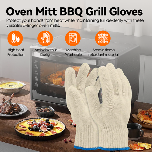 5 Finger Oven Mitt BBQ Grill Gloves