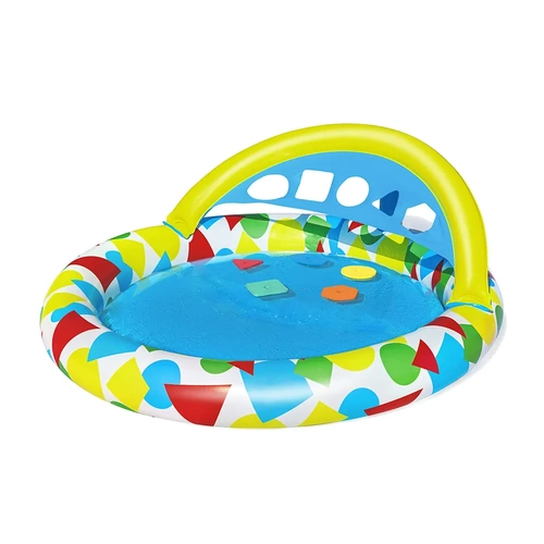 Kids Pool Inflatable Play Swimming Pools w Canopy