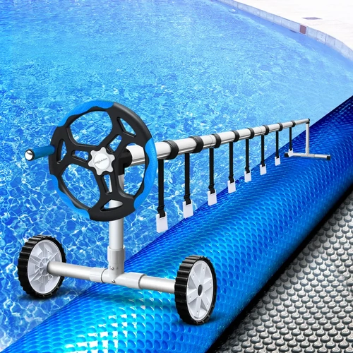 Aquabuddy Pool Cover 400 Micron Swimming Pool Solar Blanket Roller