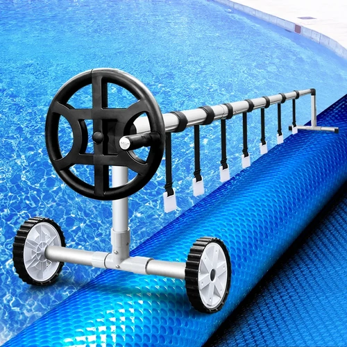 Aquabuddy Pool Cover 500 Micron Swimming Pool Solar Blanket Roller