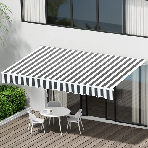 Retractable Folding Arm Awning Manual Sunshade